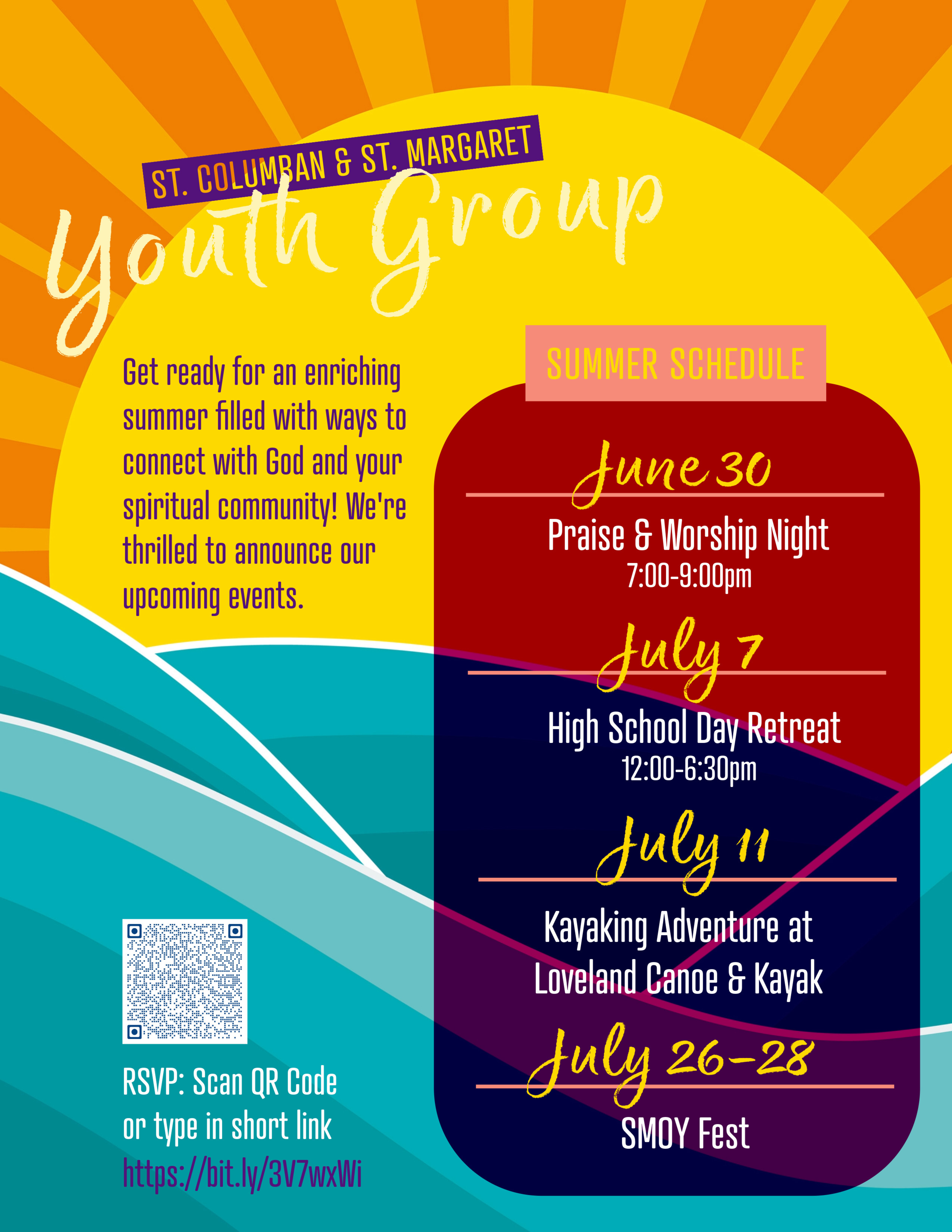 2024 Youth Group Summer Activities