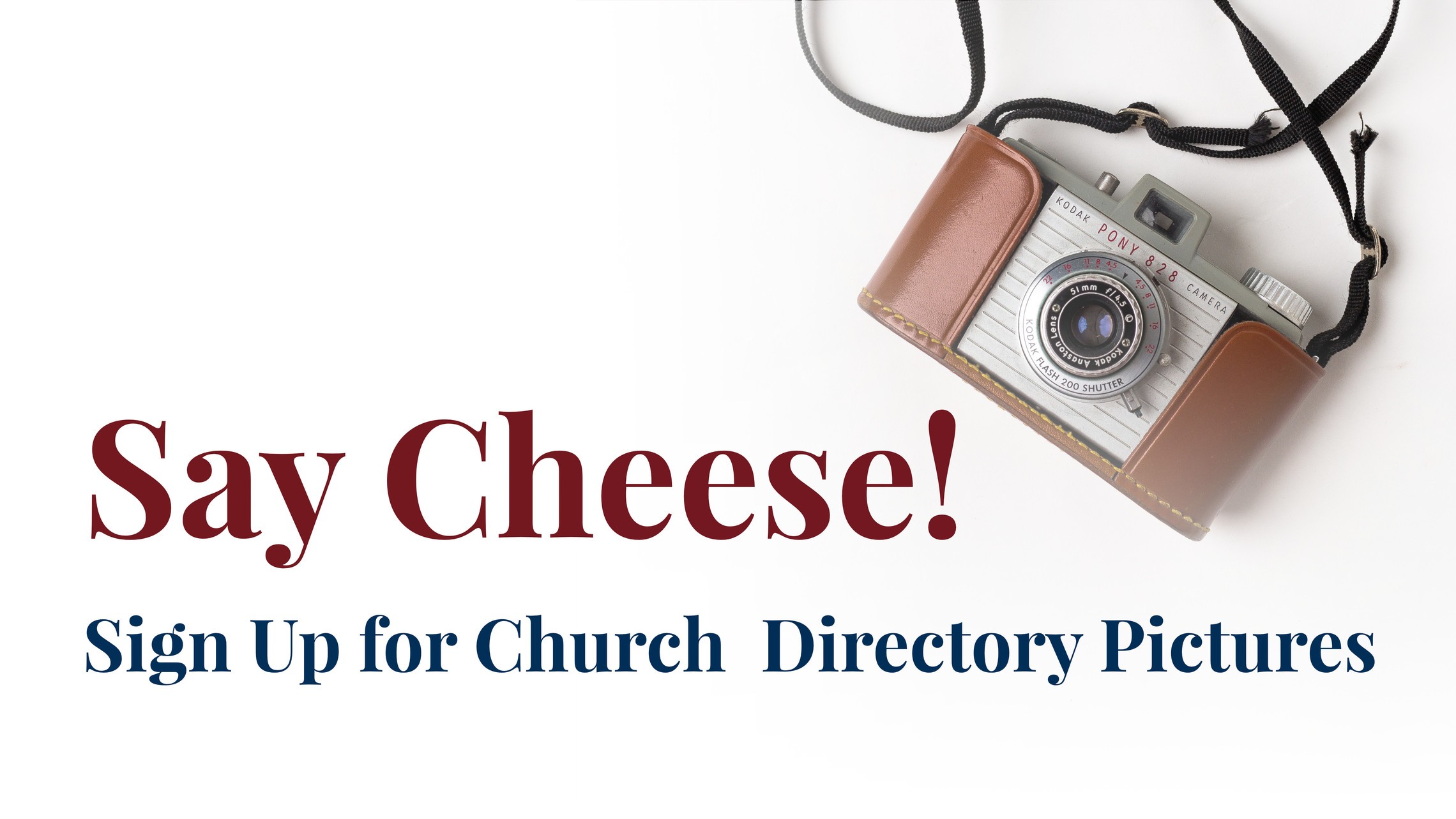 Sign Up for Church Directory Photos