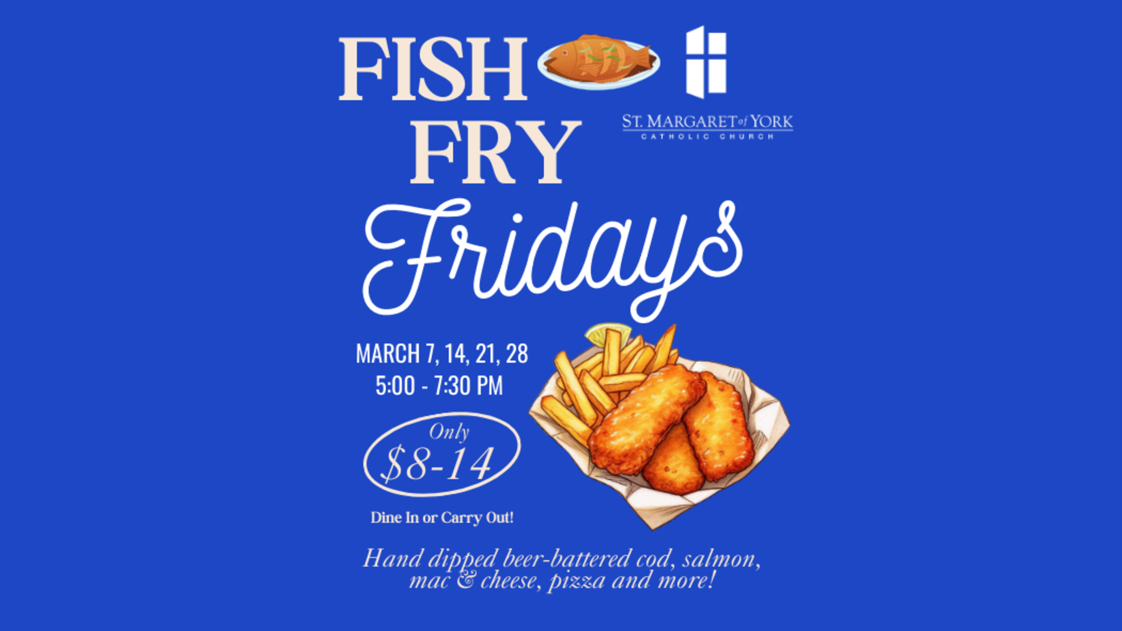 Fish Fry Poster 3.5 X 2 In